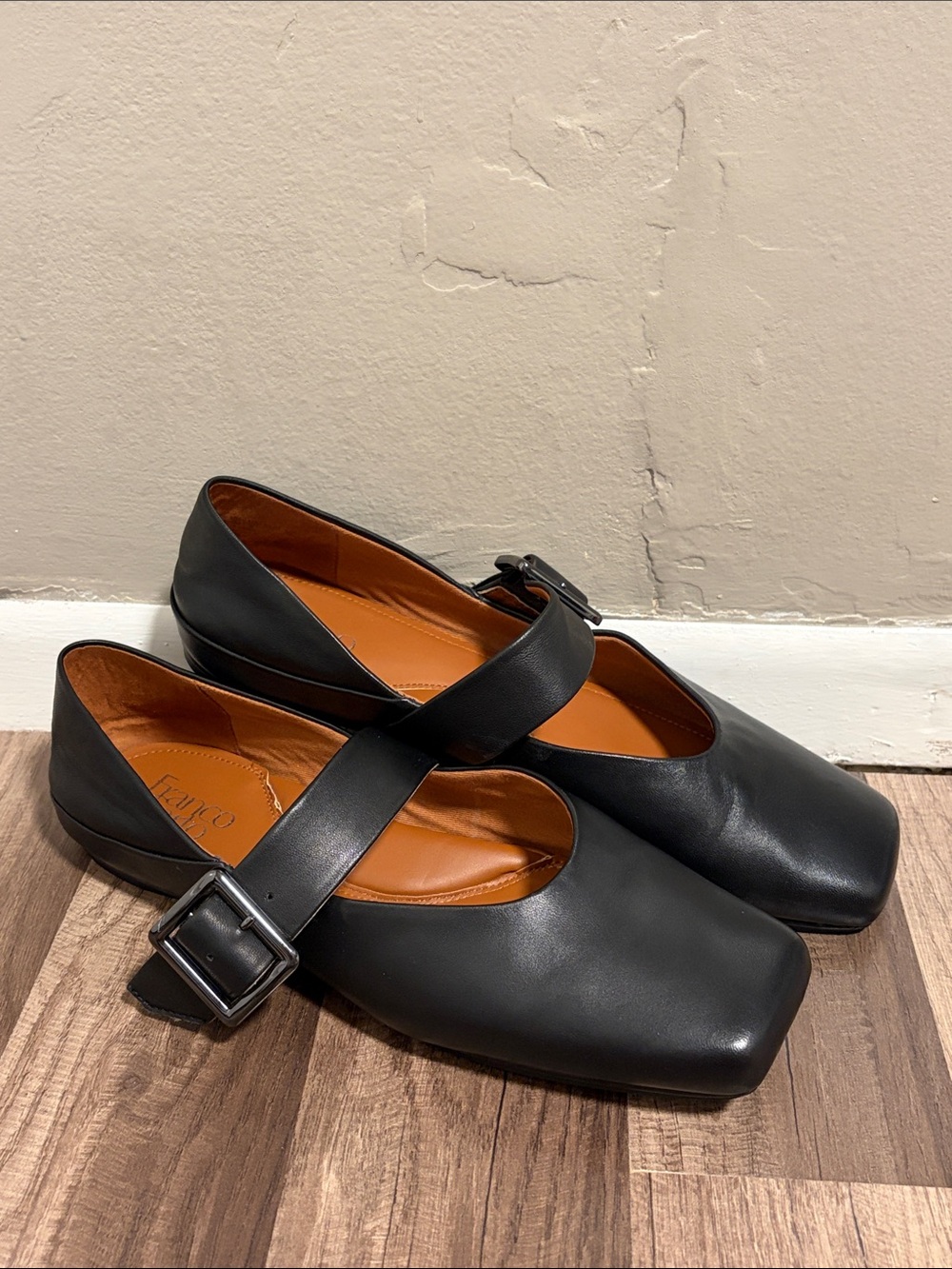 Franco Sarto Black Leather Mary Jane